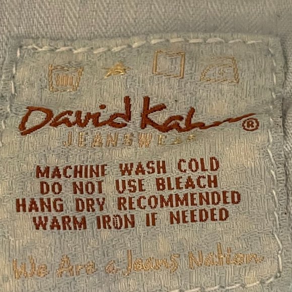 DAVID KHAN Wide Leg Denim Jean Size 25 - Picture 6 of 9